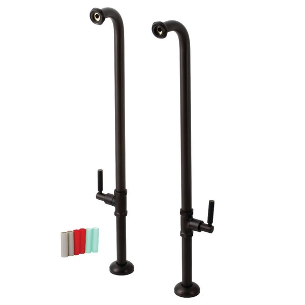 Aqua Vintage AE810S5DKL Freestanding Tub Supply Line, Oil Rubbed Bronze AE810S5DKL